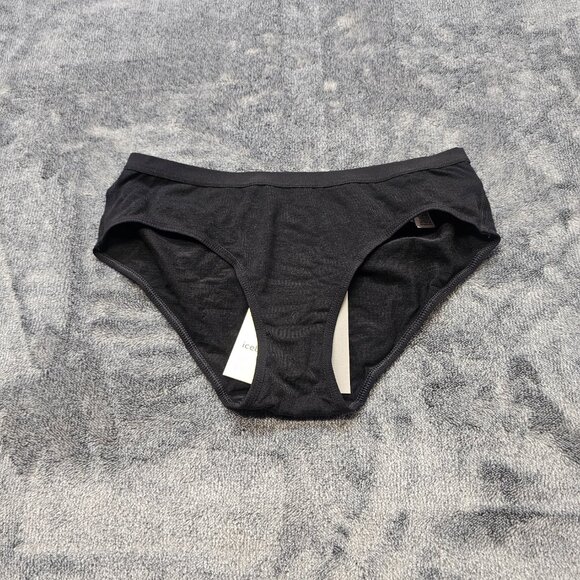 Icebreaker Siren Hipkini Panties womens XS Merino wool black sweat wicking Hike - Picture 15 of 15